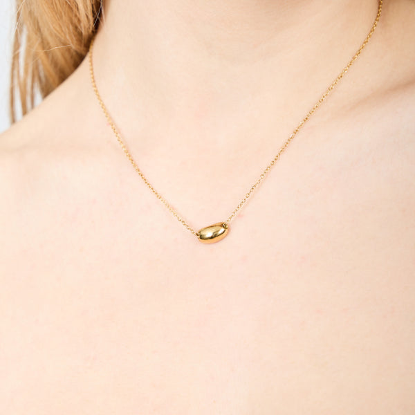 LITTLE STONE NECKLACE GOLD