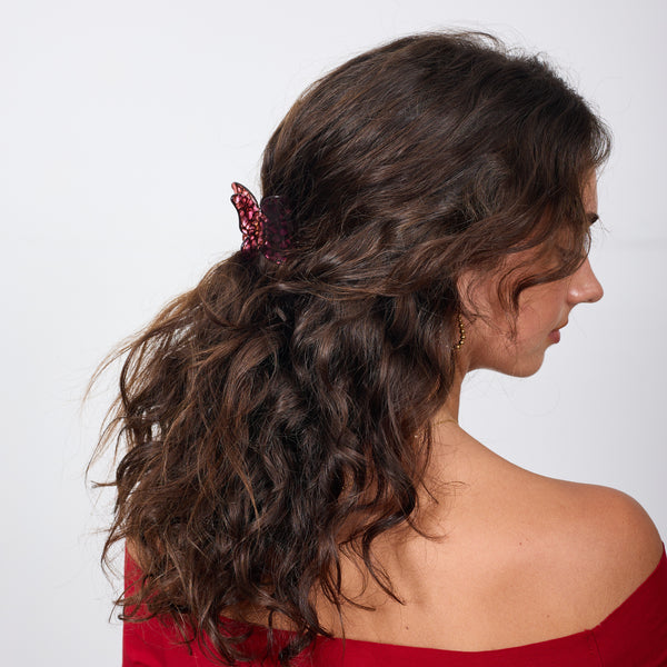 BUTTERFLY HAIR CLIP PURPLE