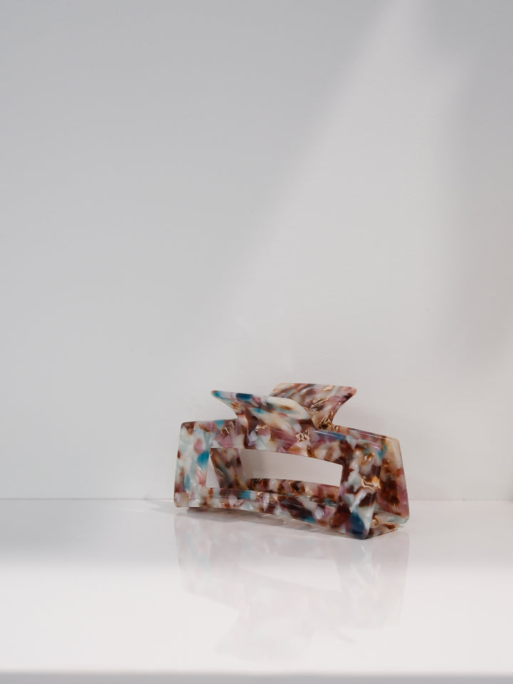RECTANGLE MULTICOLOR HAIR CLIP