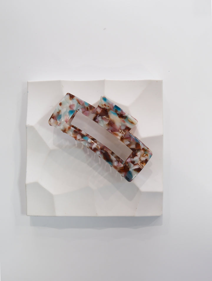RECTANGLE MULTICOLOR HAIR CLIP