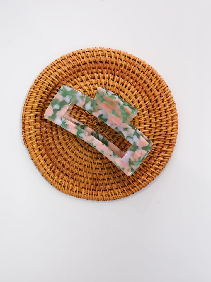 RECTANGLE MULTICOLOR HAIR CLIP
