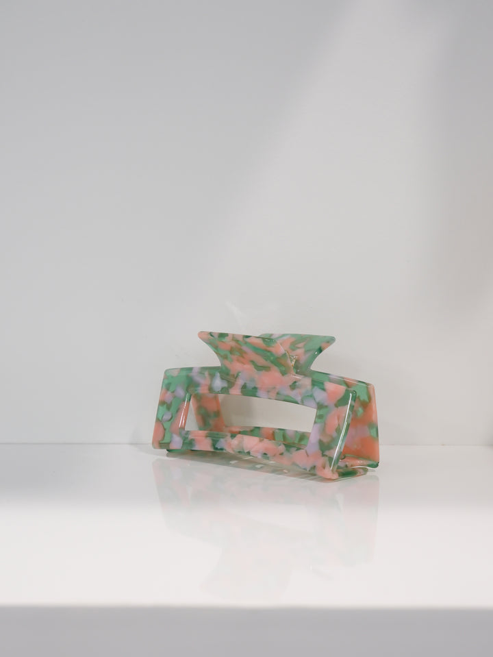 RECTANGLE MULTICOLOR HAIR CLIP