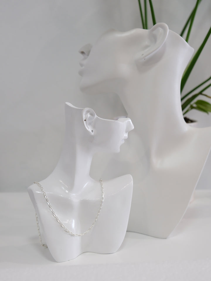 PAPERCLIP CHAIN GOLD PLATED NECKLACE