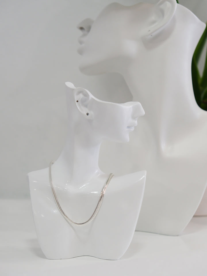CHUNKY HERRINGBONE GOLD PLATED NECKLACE