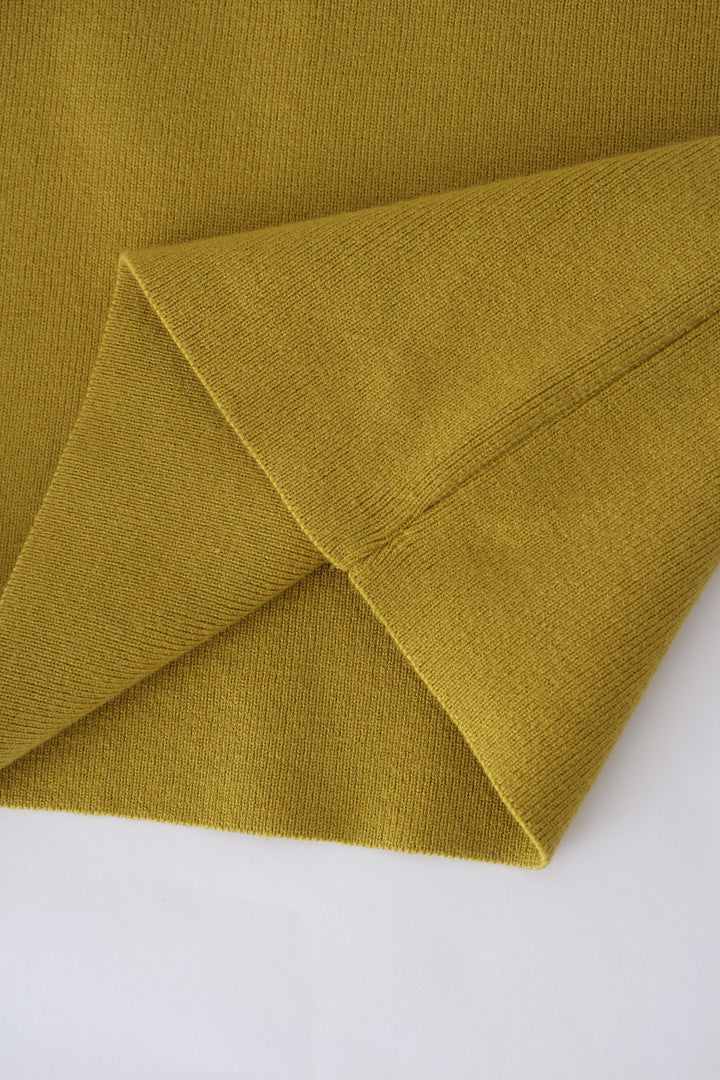 CAP SLEEVES KNIT MIDI DRESS