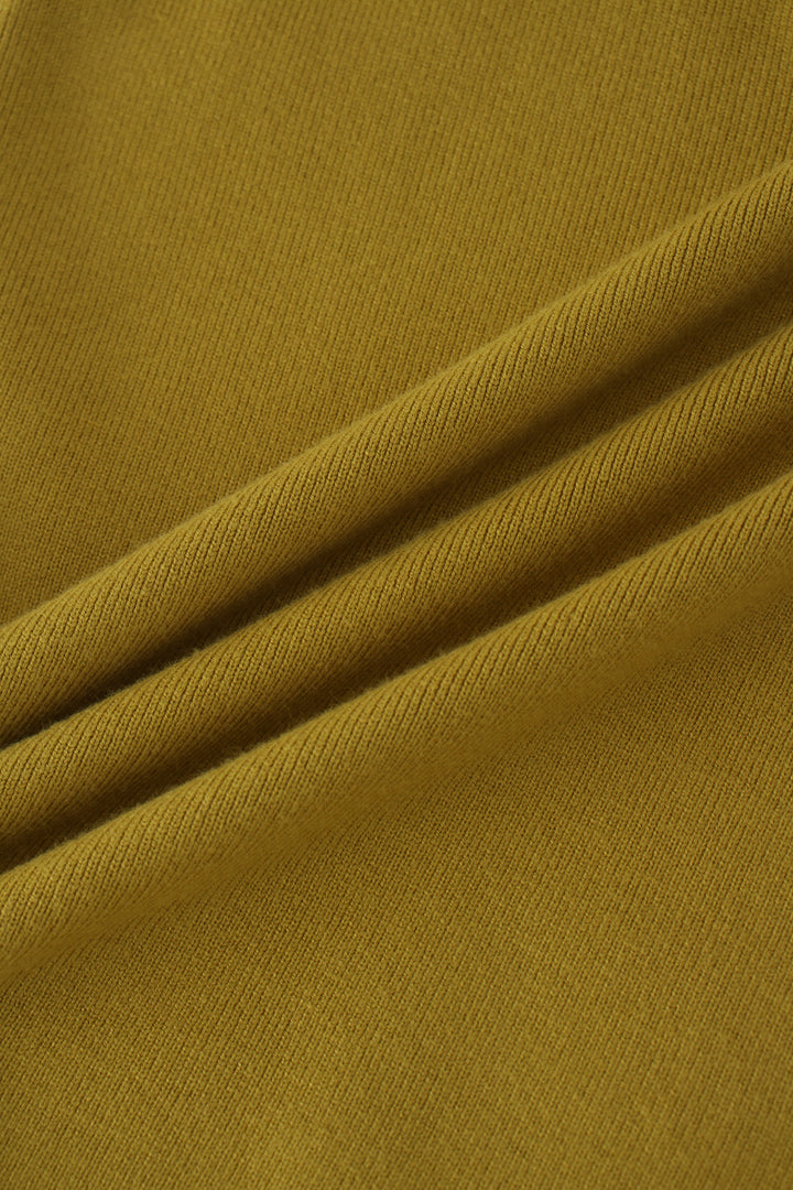 CAP SLEEVES KNIT MIDI DRESS