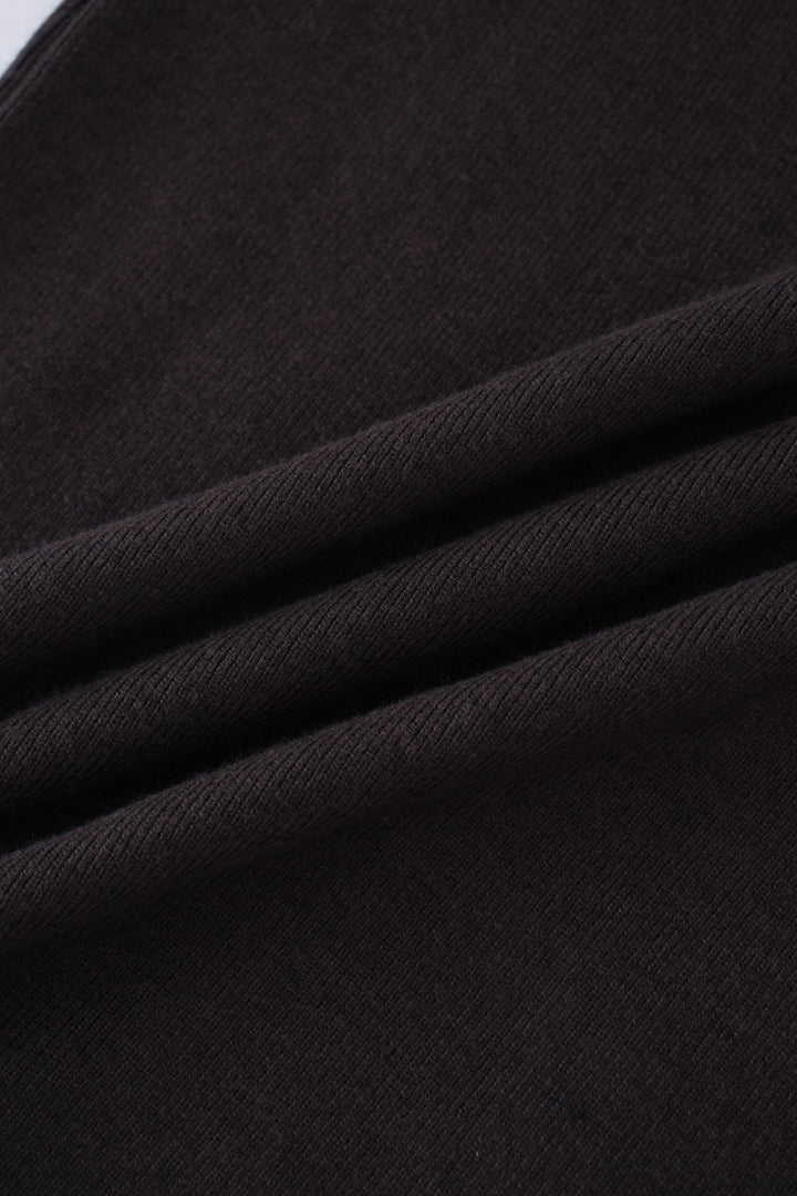 CAP SLEEVES KNIT MIDI DRESS