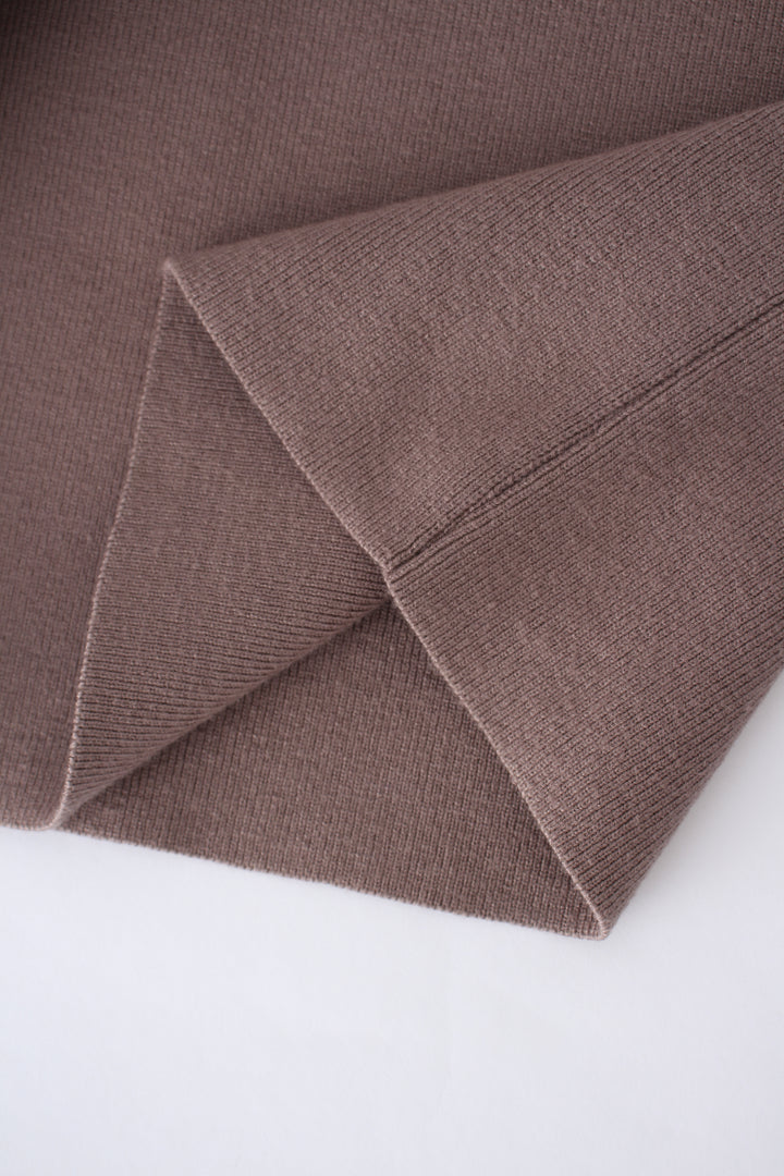 CAP SLEEVES KNIT MIDI DRESS