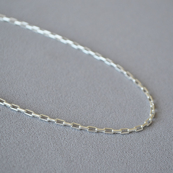 PAPERCLIP CHAIN GOLD PLATED NECKLACE