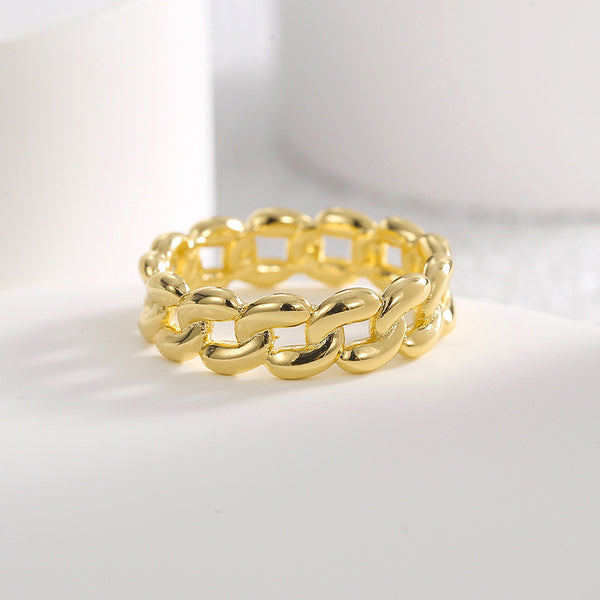 CHAIN BRASS RING