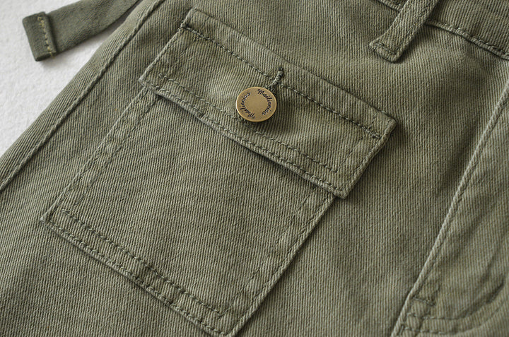 FRONT POCKET CARGO MINI SKORT WITH SIDE BELTS