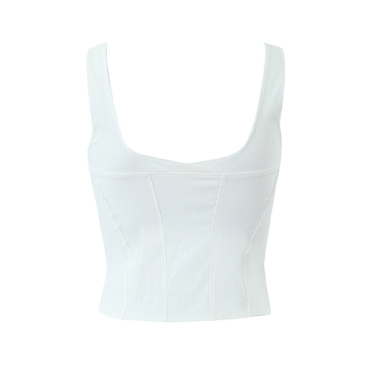 COWL NECK CORSET TOP