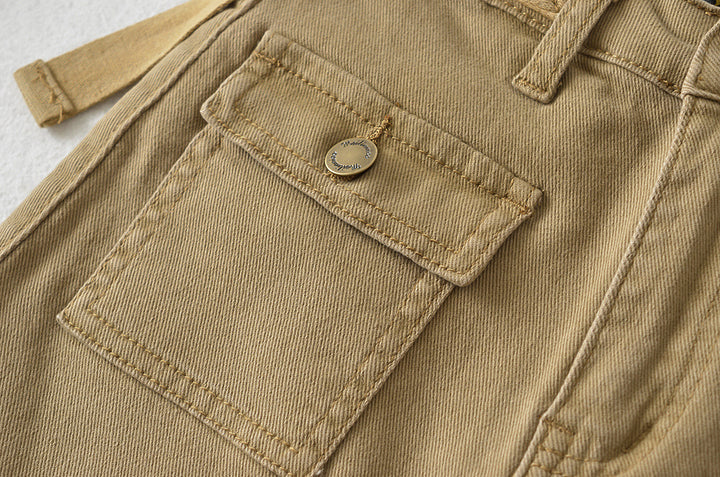 FRONT POCKET CARGO MINI SKORT WITH SIDE BELTS