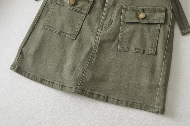 FRONT POCKET CARGO MINI SKORT WITH SIDE BELTS