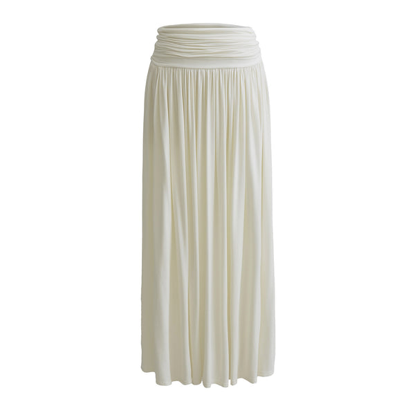 RUCHED DRAPE MAXI SKIRT
