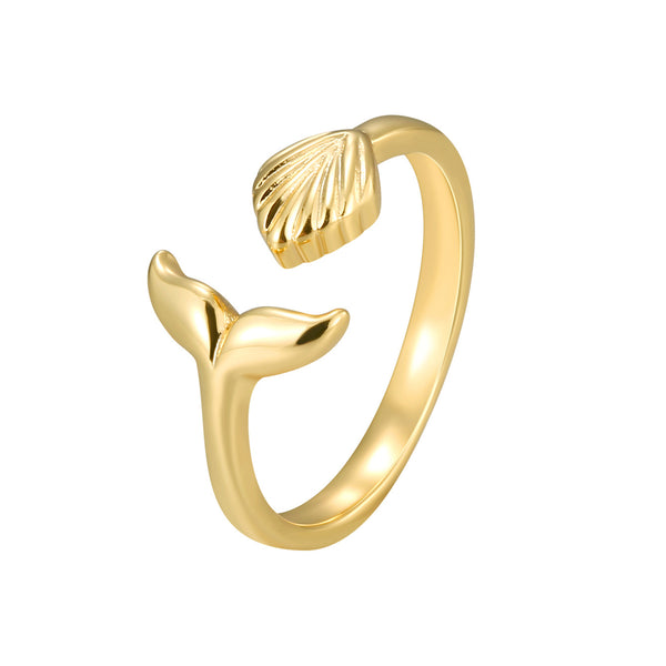 FISHTAIL BRASS RING