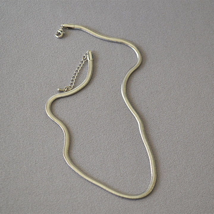 CHUNKY HERRINGBONE GOLD PLATED NECKLACE