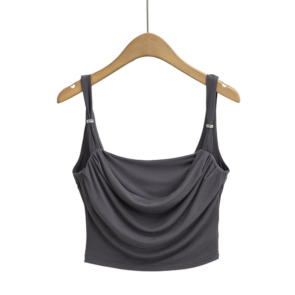 DRAPY LOW BACK TOP