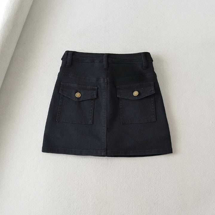 FRONT POCKET CARGO MINI SKORT WITH SIDE BELTS